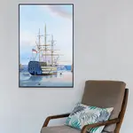 AF007 H.M.S. Victory in Portsmouth Harbour - Canvas Painting af007-hms-victory-in-portsmouth-harbour-canvas-painting-l07 (1).jpg